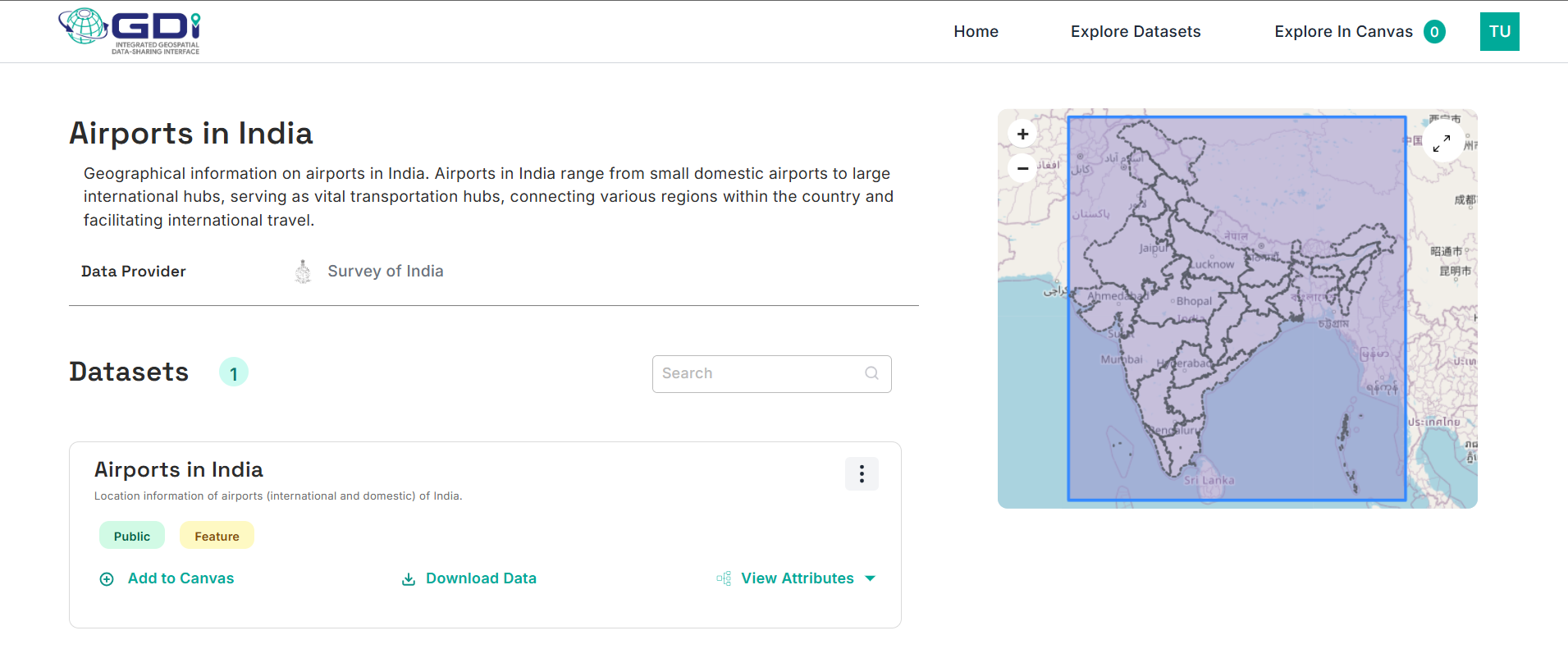 Catalogue Resource Page